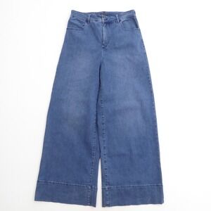 Universal Standard Carrie Women Jeans Blue Wide Leg High Rise Stretch 10